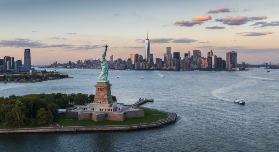 Imagem Estátua da Liberdade e Ellis Island